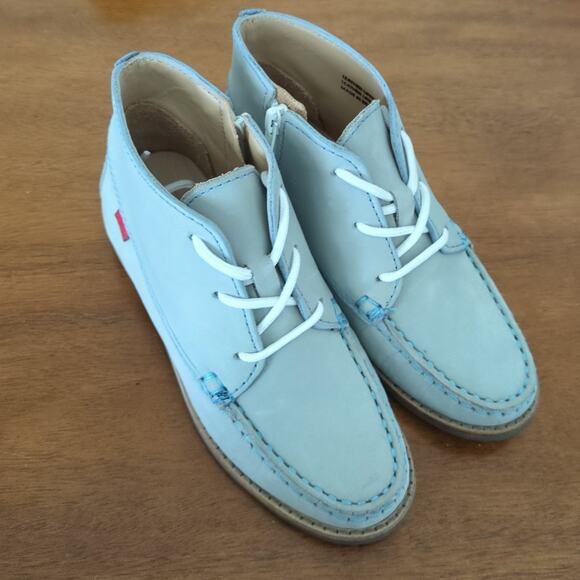 Marc Joseph New York Boys-Kids Leather Chukka Ankle Boot blue size 11 New NT - Picture 2 of 8